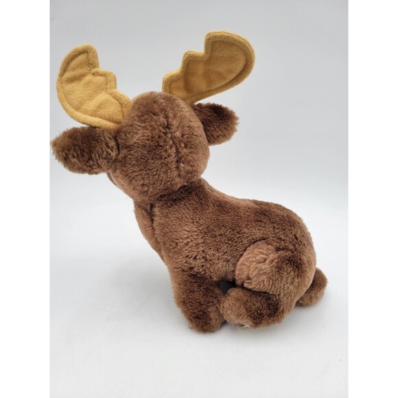 Vintage Dakin Moose Sitting Plush Toy Stuffed Animal Antlers Elk 9" - Picture 3 of 7